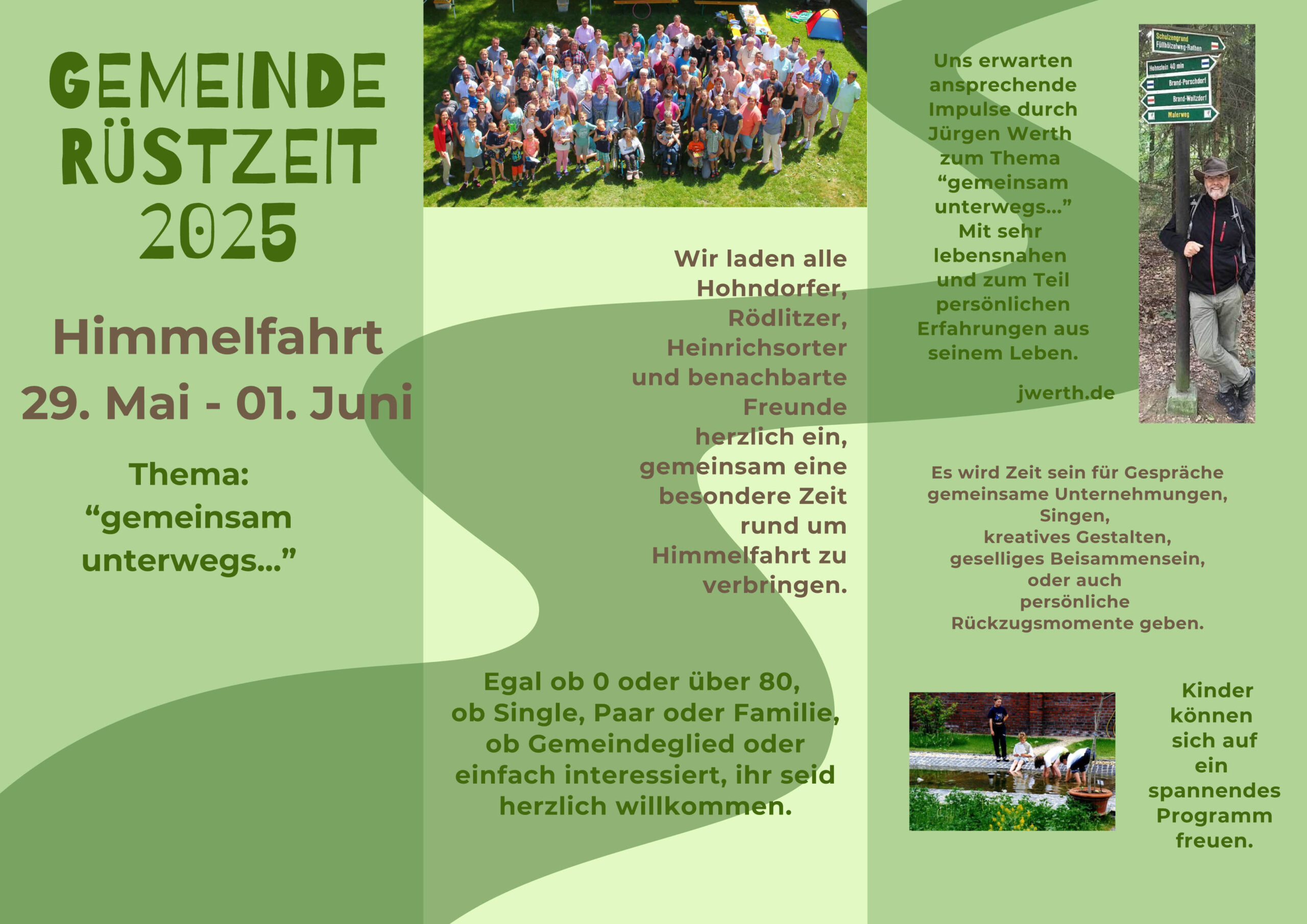 Flyer zur Gemeindefreizeit 2025